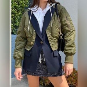 Veronica Beard Bromley Bomber Dickey Jacket  Size small-limited edition